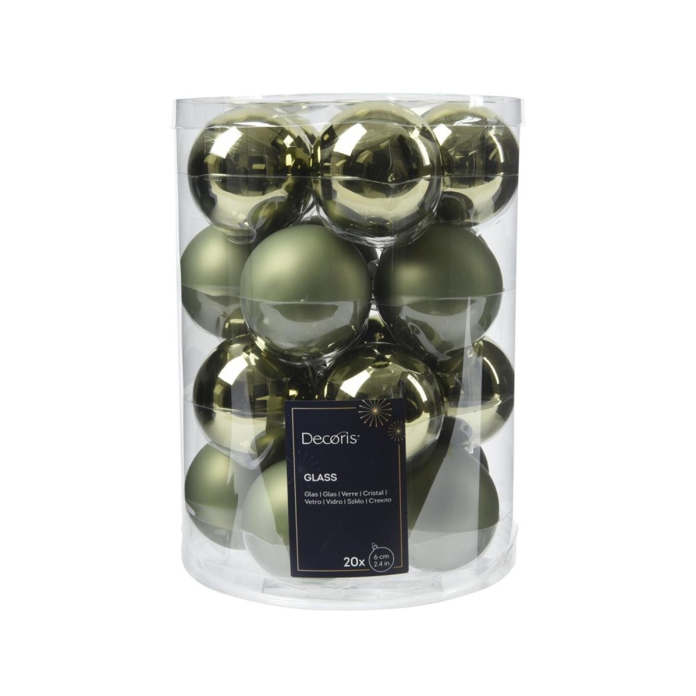 SFERA VETRO D6 MIX GREEN
